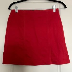 Forever 21 Red Mini Skirt Size Medium